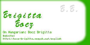 brigitta bocz business card